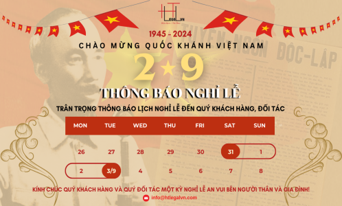 THÔNG BÁO LỊCH NGHỈ LỄ QUỐC KHÁNH 2/9  (CÔNG TY LUẬT UY TÍN TẠI TP HỒ CHÍ MINH, VIỆT NAM)